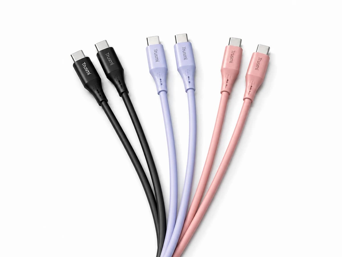 Cable USB-C a USB-C liso 60W, 1 m