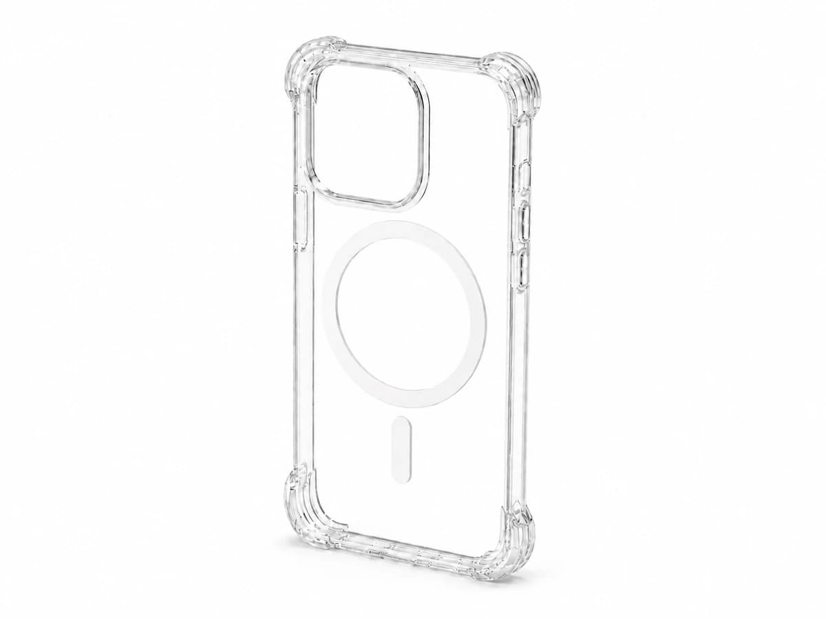 Funda transparente MagSafe para iPhone y Samsung