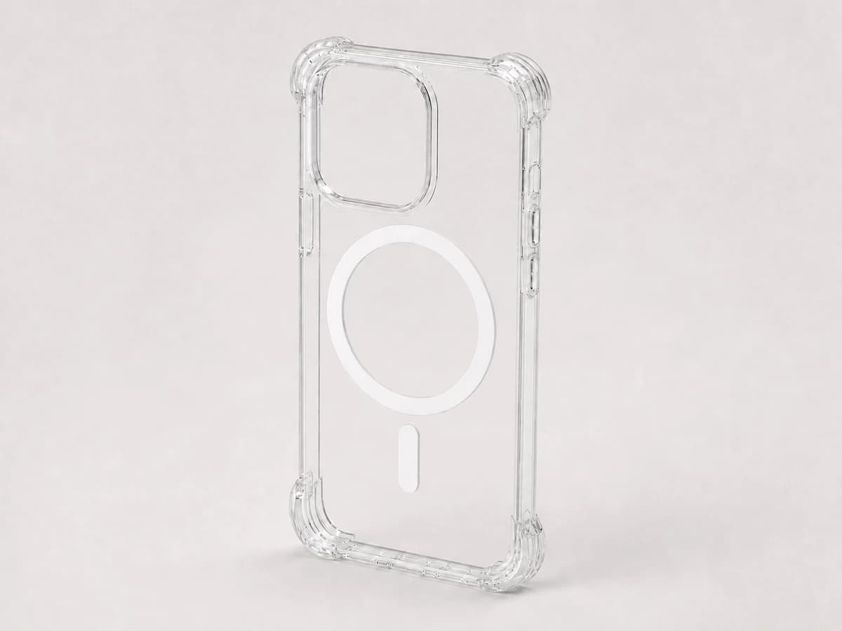 Funda transparente MagSafe para iPhone y Samsung