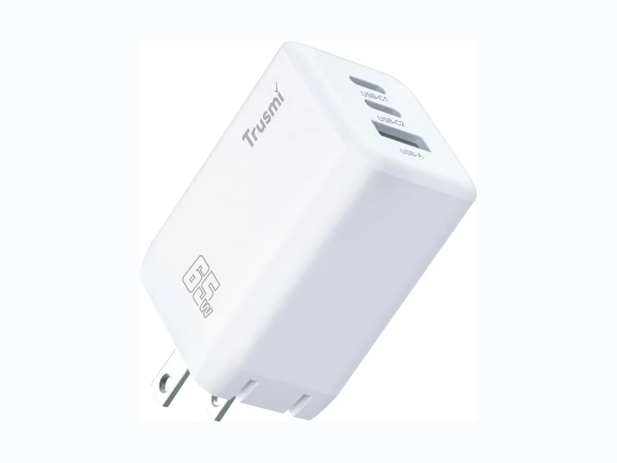 Cargador rápido GaN 65W, 3 puertos