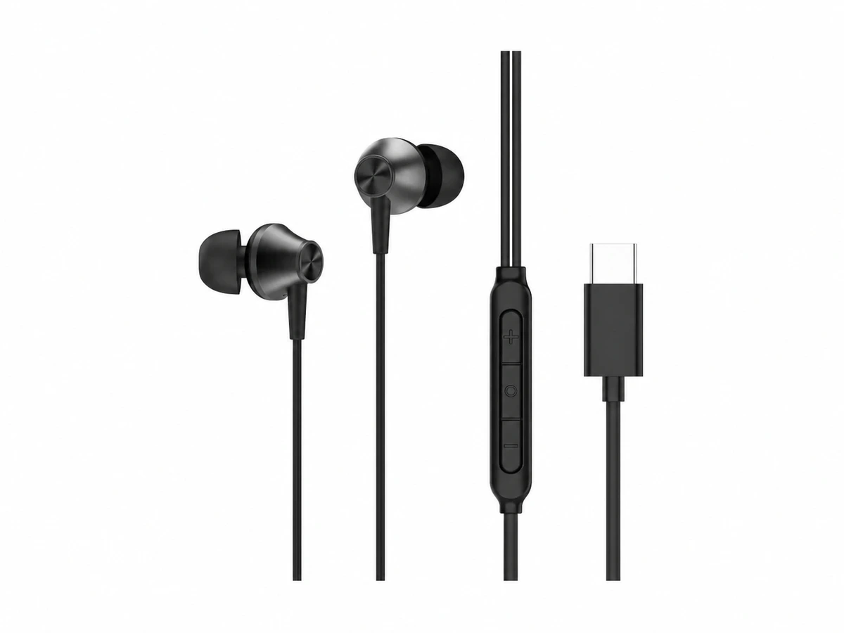 Auriculares con cable USB-C y micrófono
