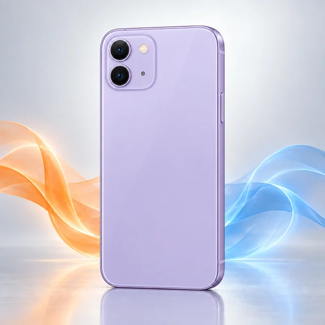 Vista trasera de iPhone 11 con sus cámaras, sin logotipo