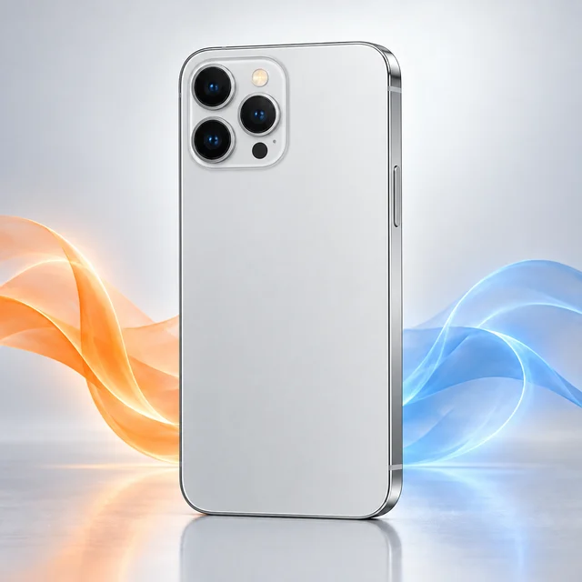 Vista trasera de iPhone 13 Pro Max con sus cámaras, sin logotipo
