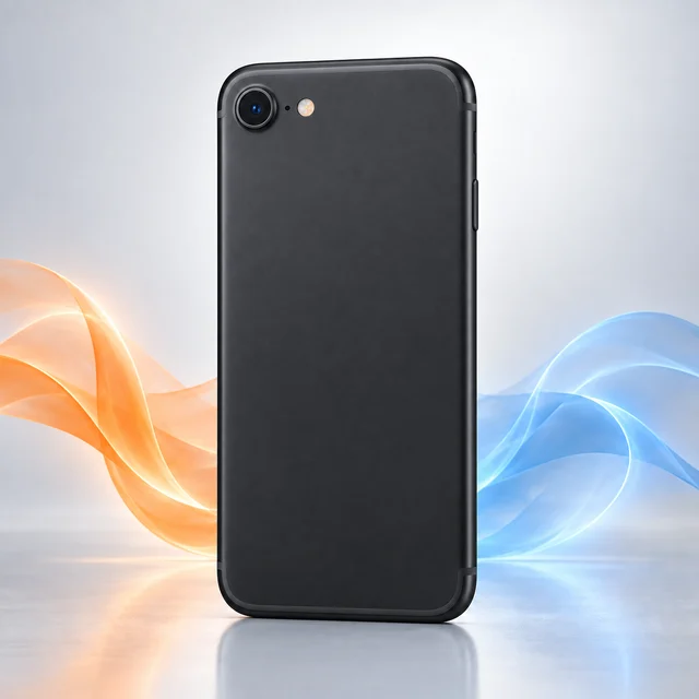 Vista trasera de iPhone 7 con sus cámaras, sin logotipo