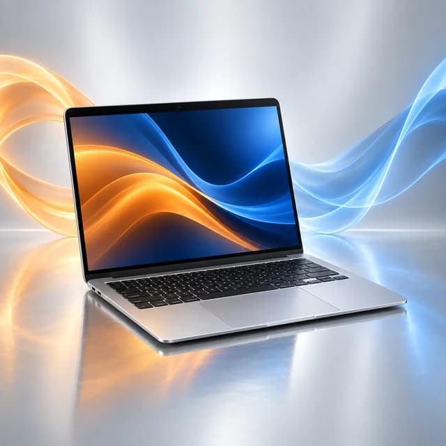 Vista de MacBook Air 13" (2024-2025) M3, M4 · A3113, A3240 sin logotipo