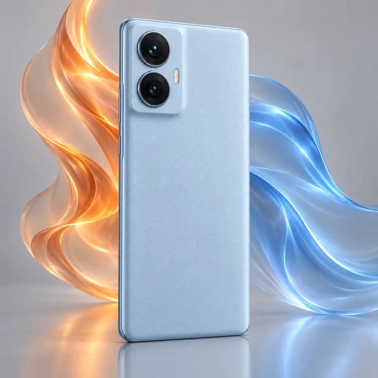 Edge 50 Fusion visto por detrás, con sus cámaras