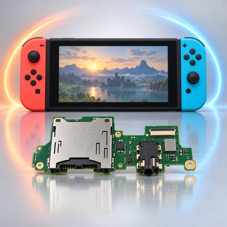 Lector de cartuchos y auriculares de Switch