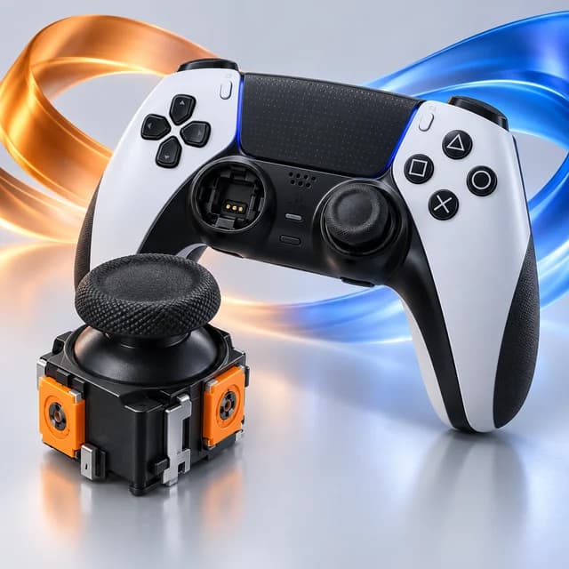 Joystick magnético TMR · Edge de PlayStation 5